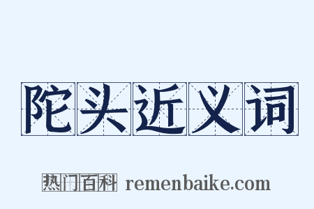 陀头近义词是什么意思的图片